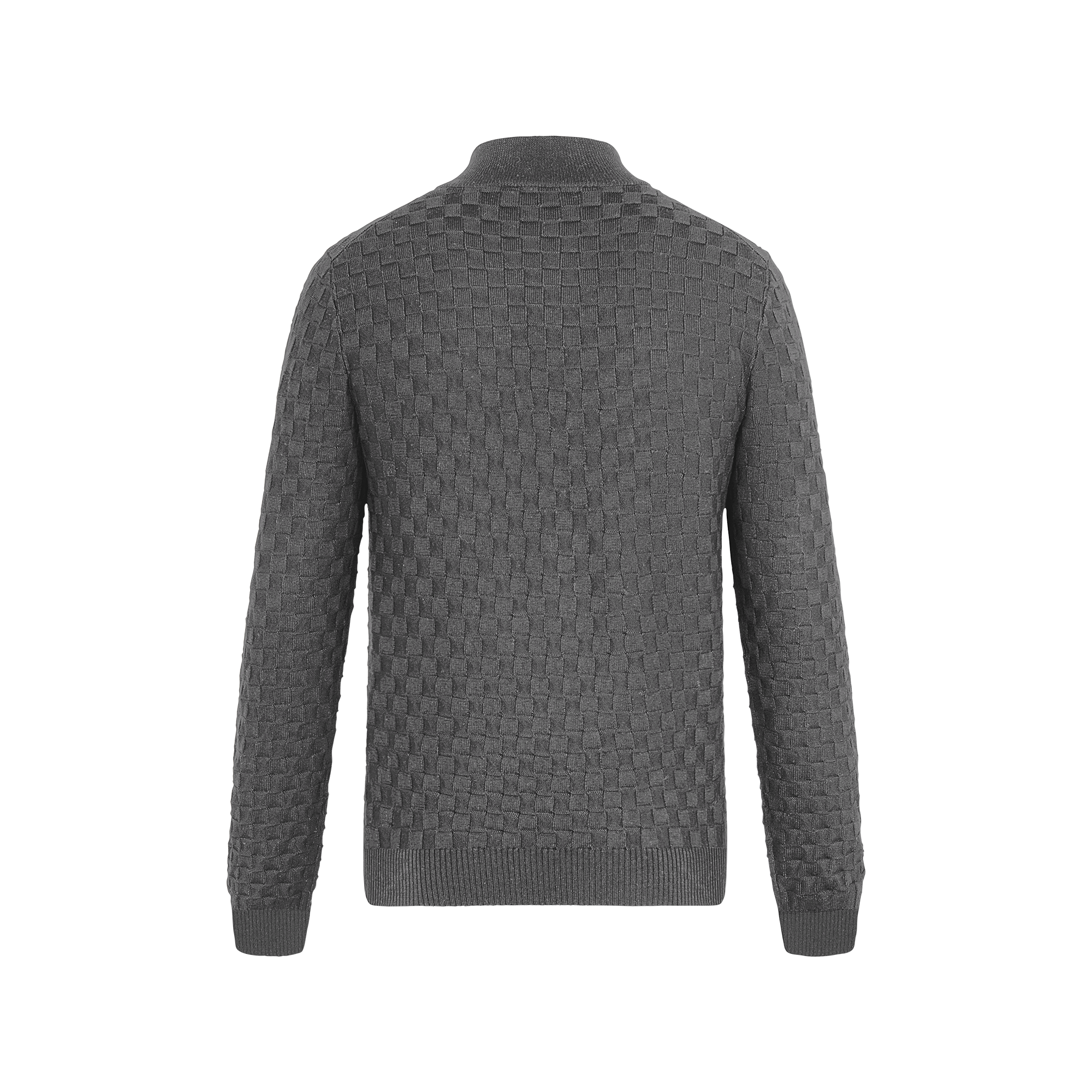 Damier Signature Zip-Through Cardigan - Luxury Grey | LOUIS VUITTON